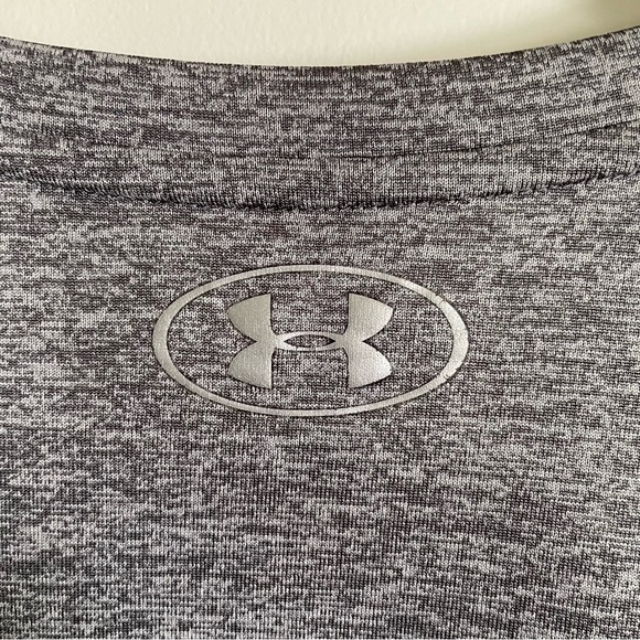 Under Armour Gray & Orange V-Neck Short Sleeve T-Shirt Size M - Picture 7 of 8